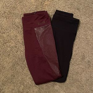 Two pairs of girls leggings from justice.